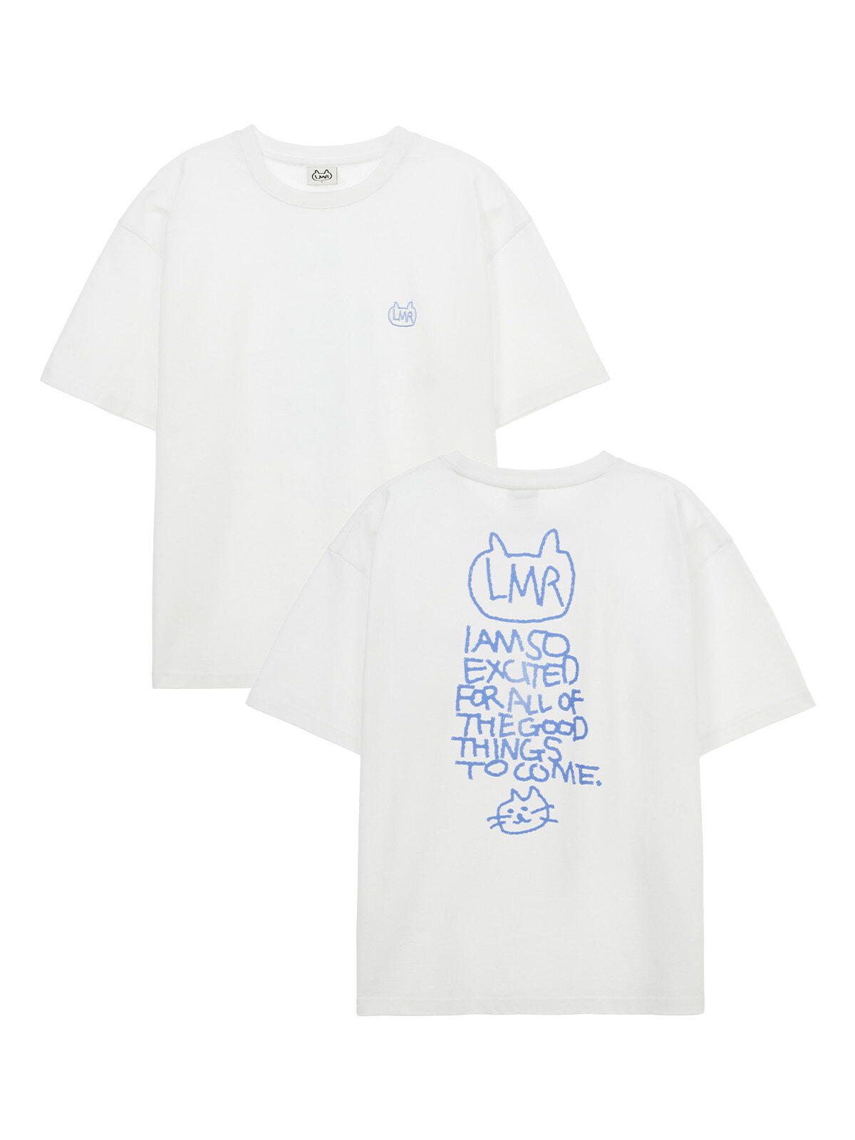 C26 LMR Symbol Embroidered Logo Drawing T-shirt - White