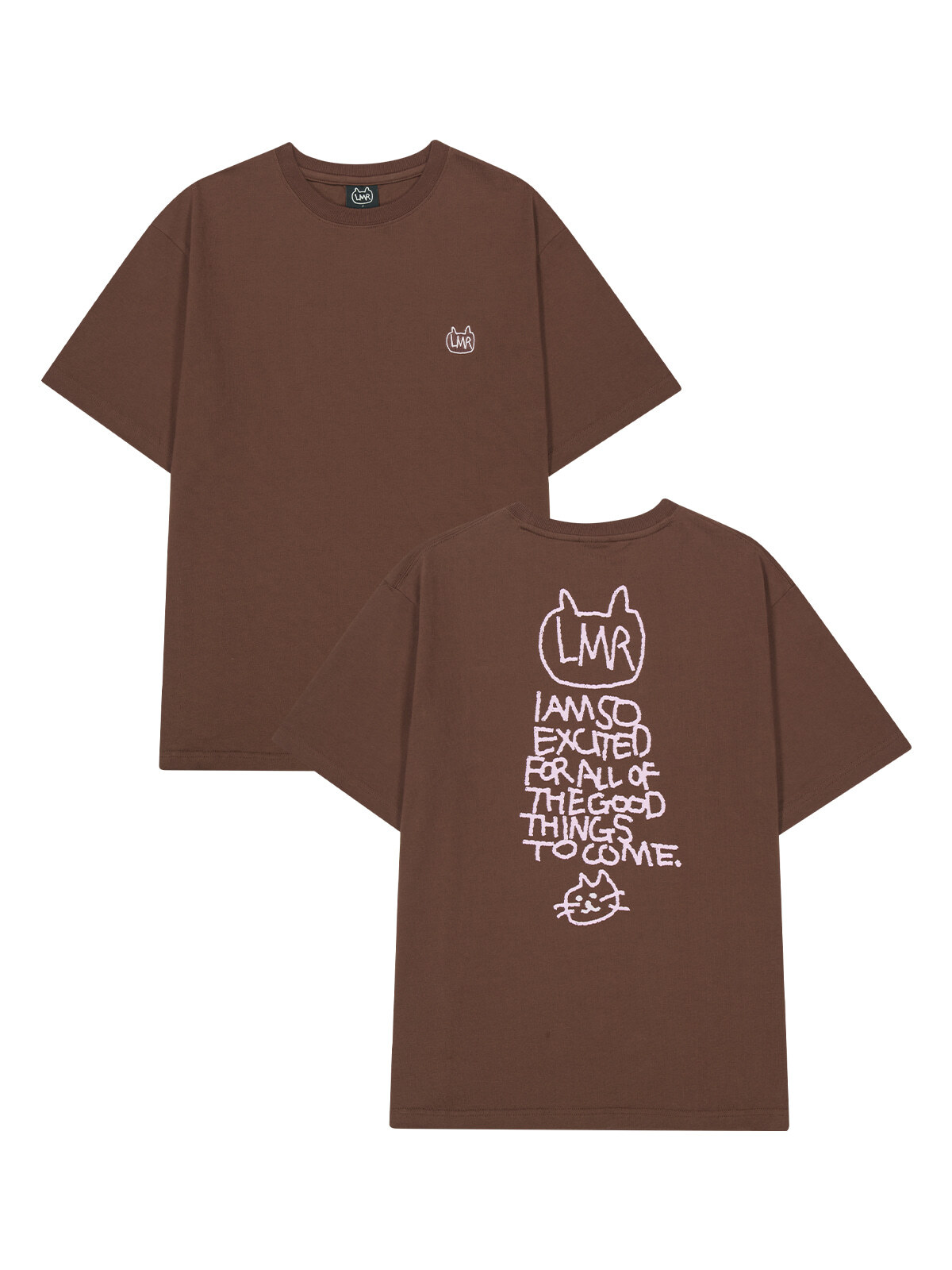 C27 LMR Symbol Embroidered Logo Drawing T-shirt - Brown