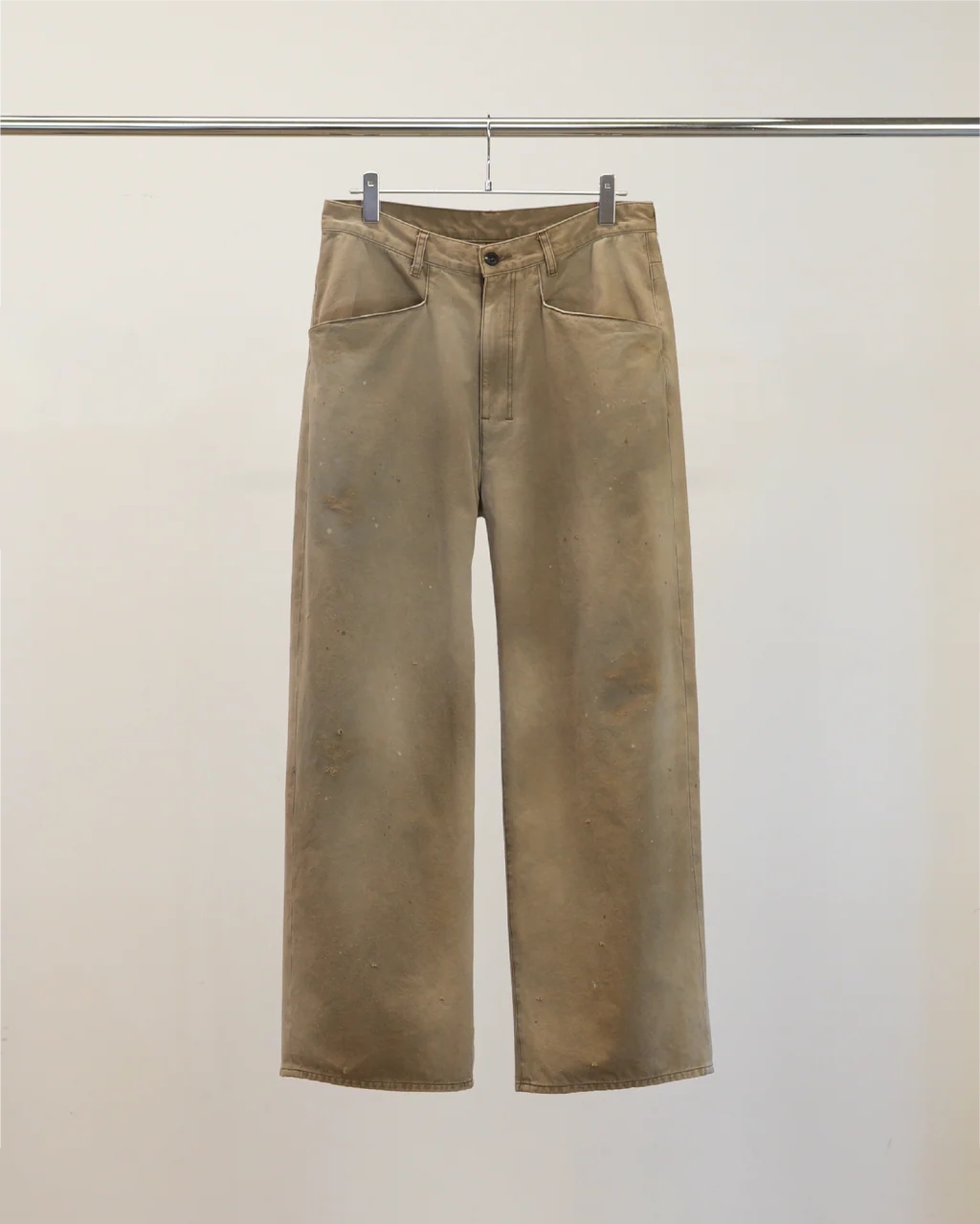 ANCELLM - CHINO WIDE SLACKS / 2COLORS