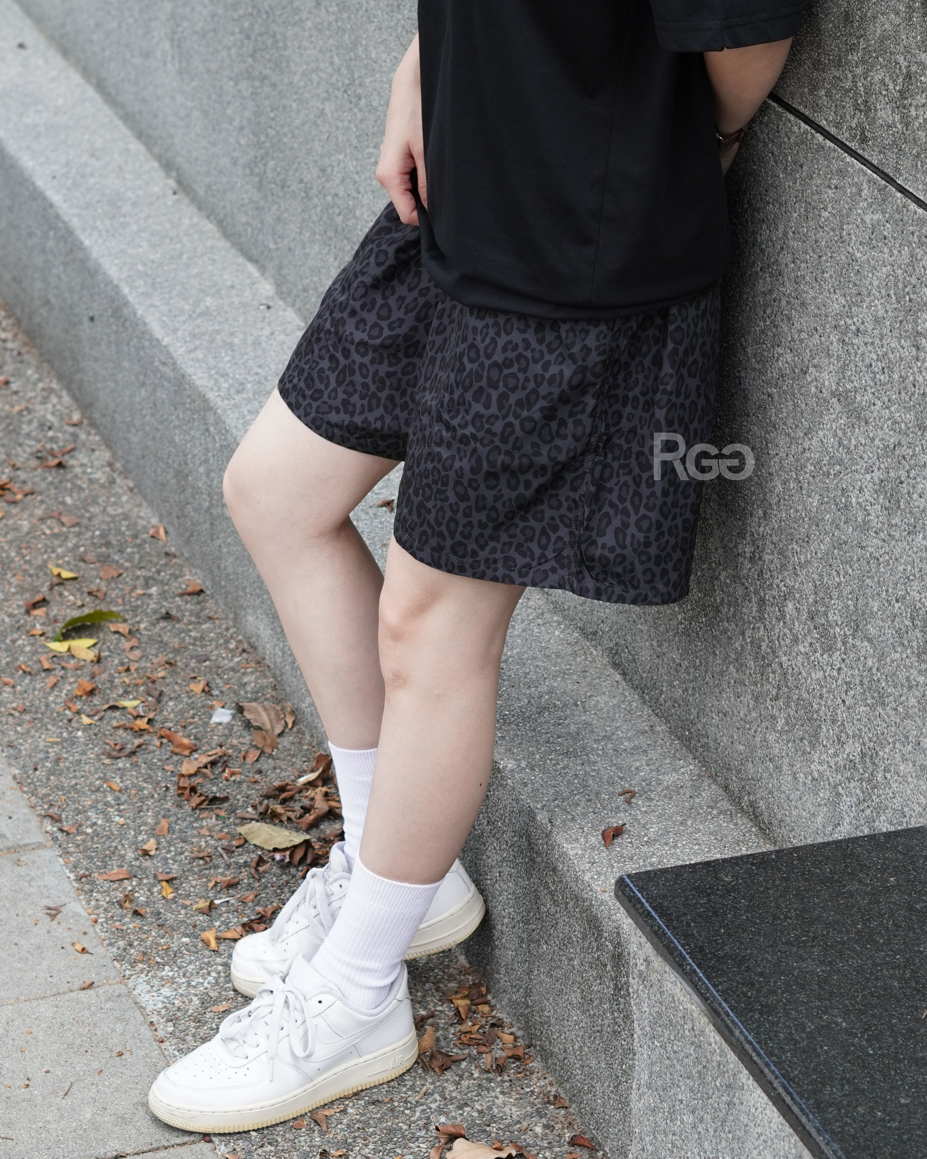 #24119 機能防潑水豹紋短褲