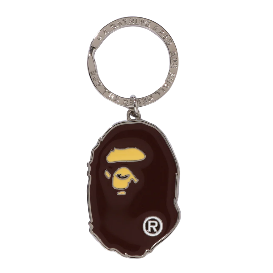 ☆ETW☆【EASY TO WEAR】BAPE APE HEAD METAL KEYCHAIN 猿人 鑰匙圈 吊飾 金屬