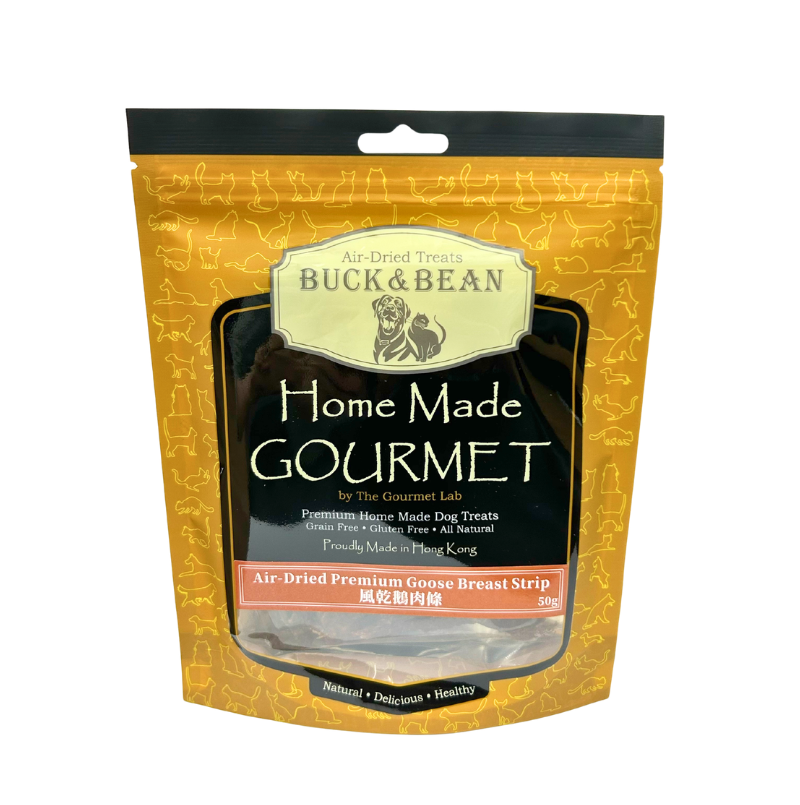 Buckbean 風乾鵝肉條 50g (貓狗適用)