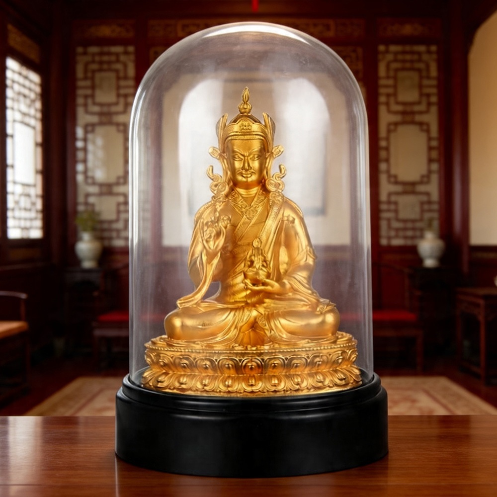黃銅擺件 雕刻擺件 蓮花生大師佛像 工藝品 桌面擺飾 藏式銅雕佛像 純銅佛像 車載擺件 桌面擺件 禪意擺件 擺飾 337