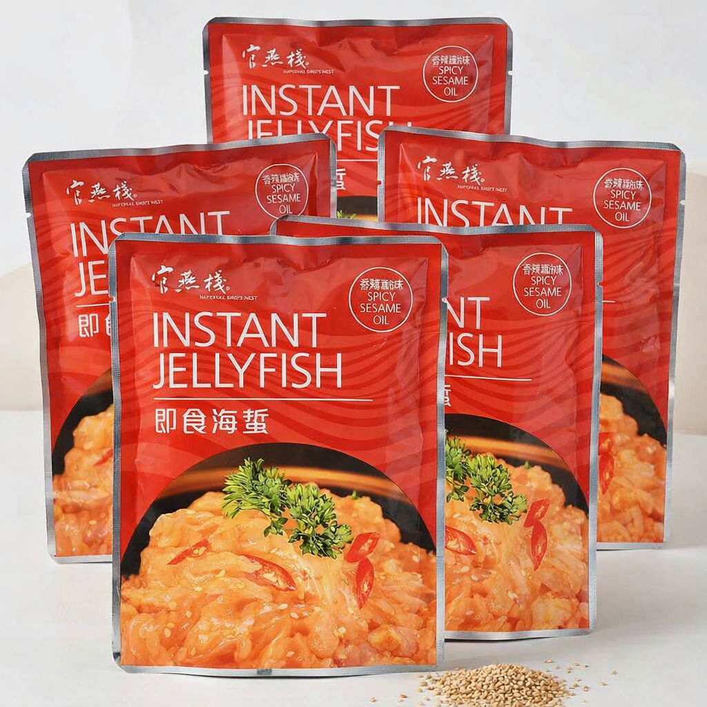 YQ038 官燕棧 即食海蜇(香辣麻油味) EXP: 1年或以上 一套5包