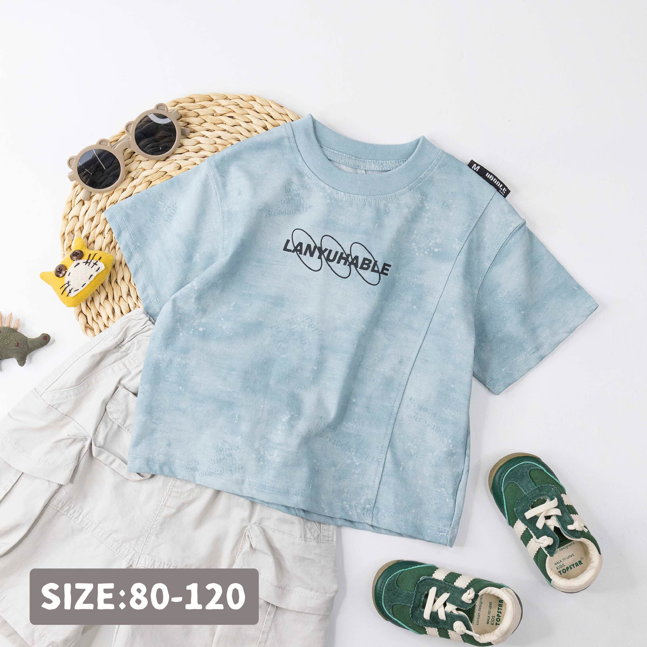 潮流英字閃亮亮上衣 (H60055)