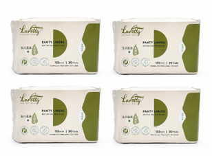 0427MY09-MYKUL-SUP-日本負離子 抗菌衛生巾 Larotty Anti-Bacterial Panty Liners 155mm Four-Pack Bundle (4pkts x 30's) [到手1件, 內有4包] (A9)