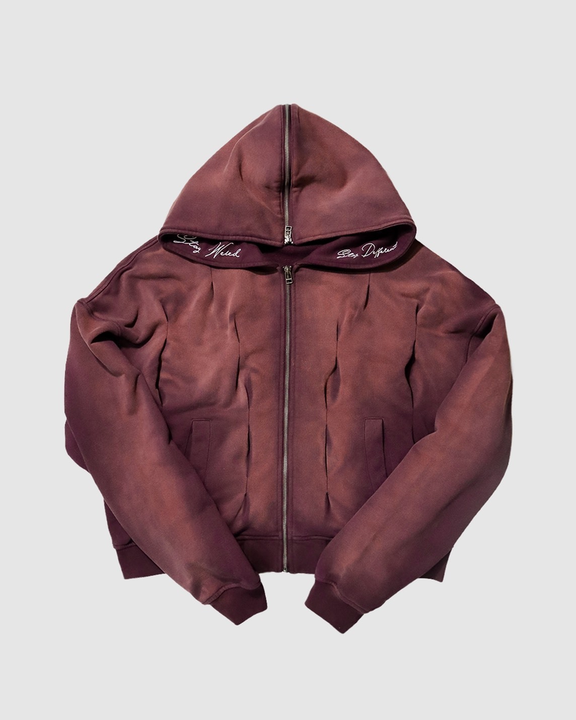 Lisen.  Shawl zip up hood
