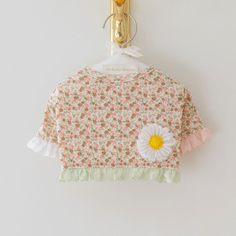 Daisy Garden TS｜碎花蕾絲棉T  It’s