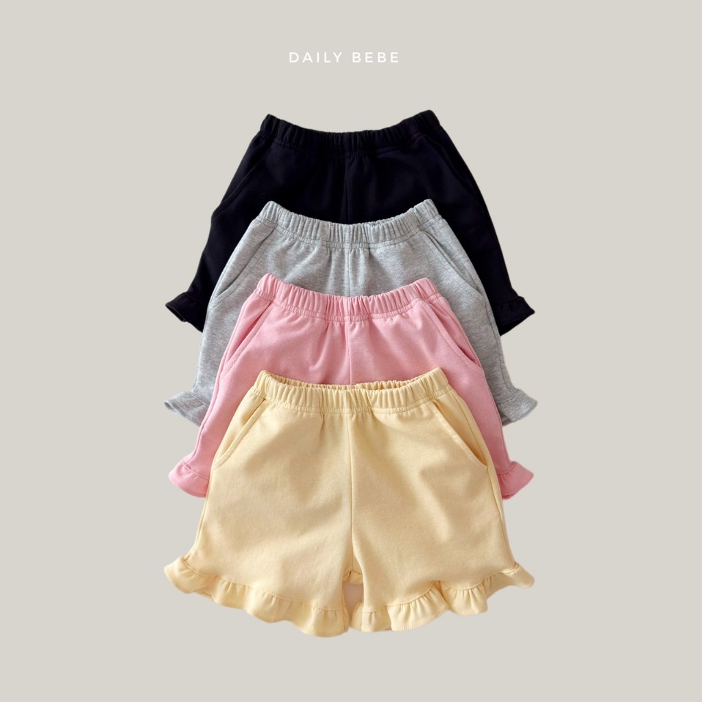 正韓夏Daily Bebe 四色甜美花邊短褲