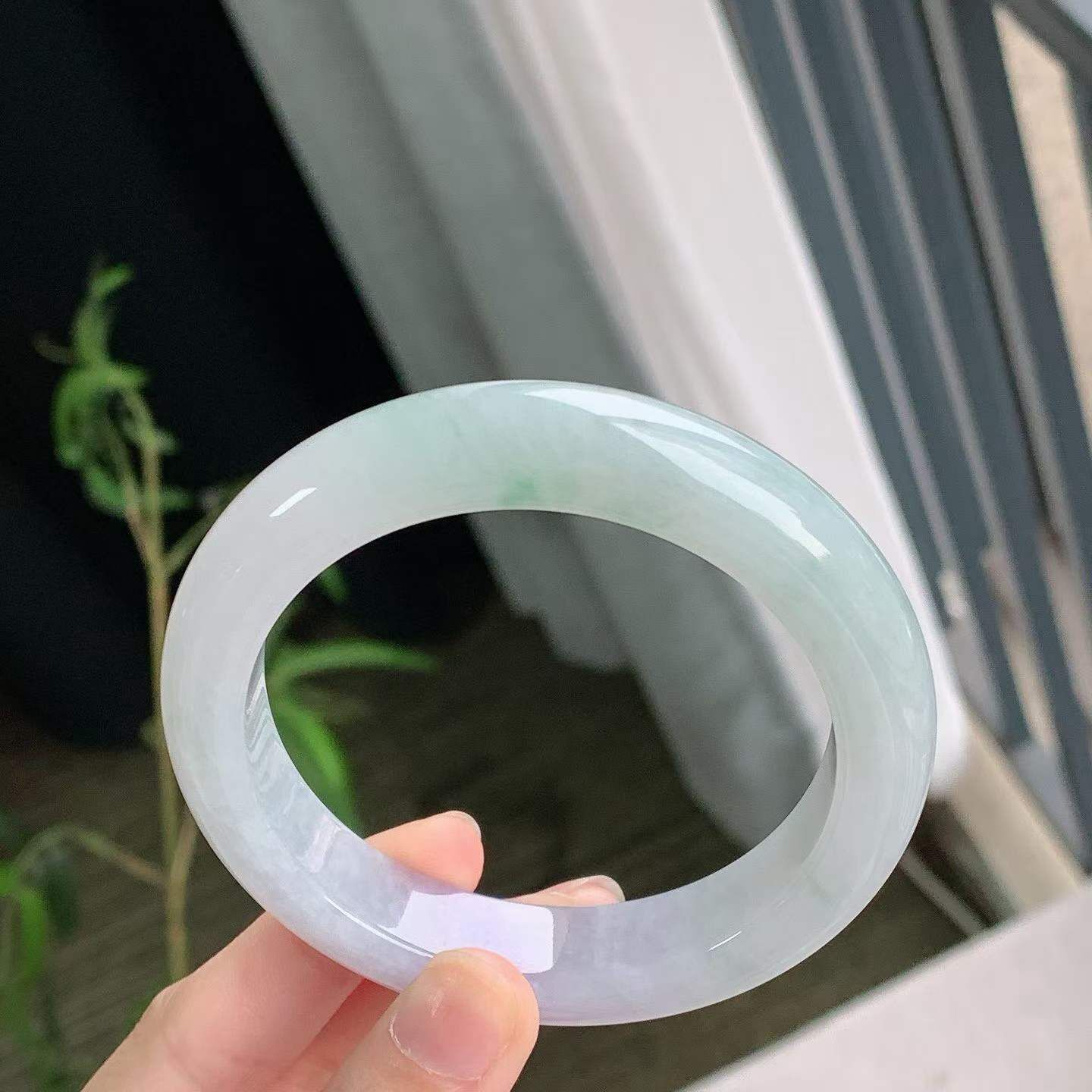 4175654 57.5mm冰紫翡翠正圈手鐲 (56-58)