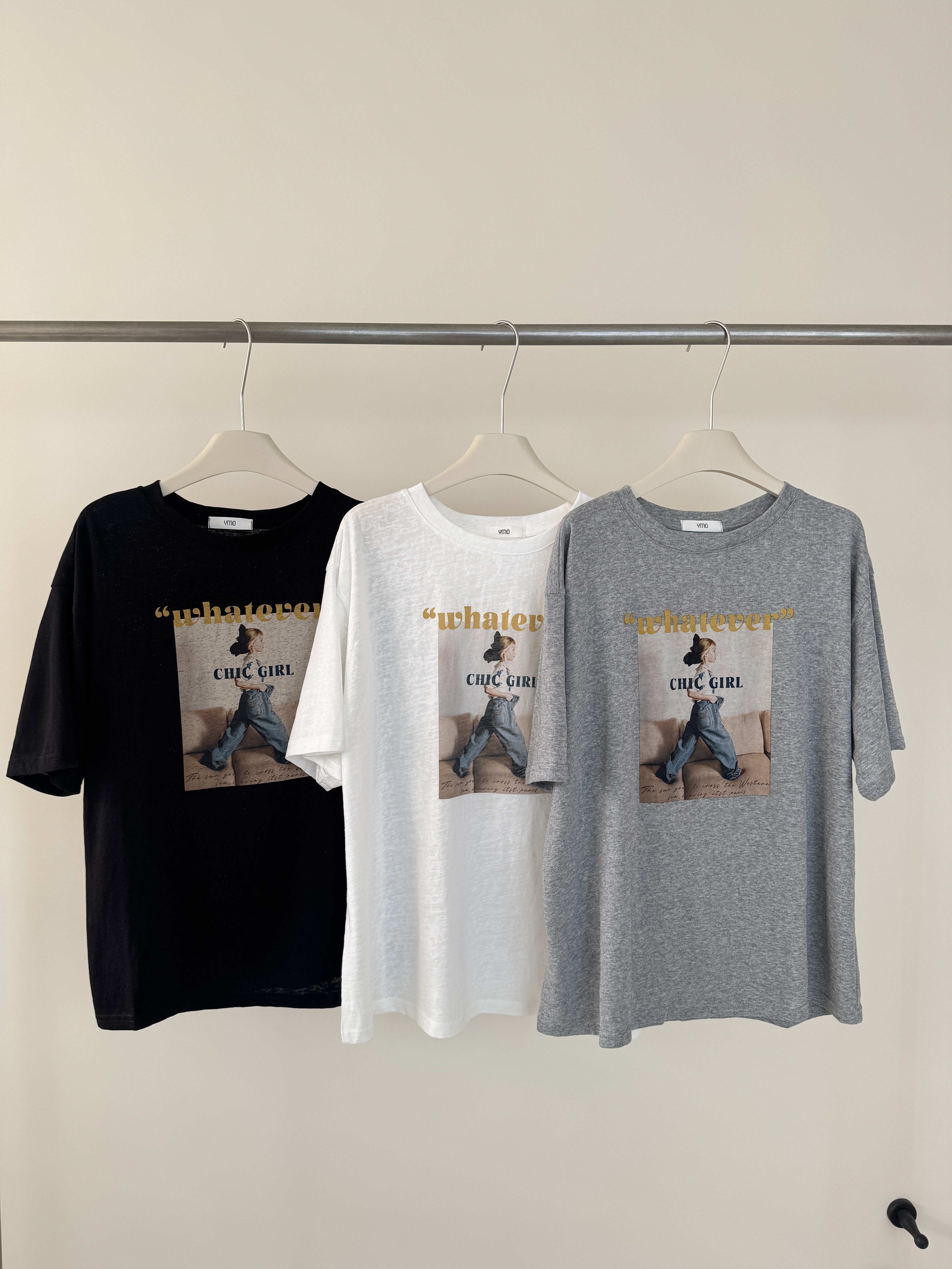 女孩圖片寬鬆短袖大Tee