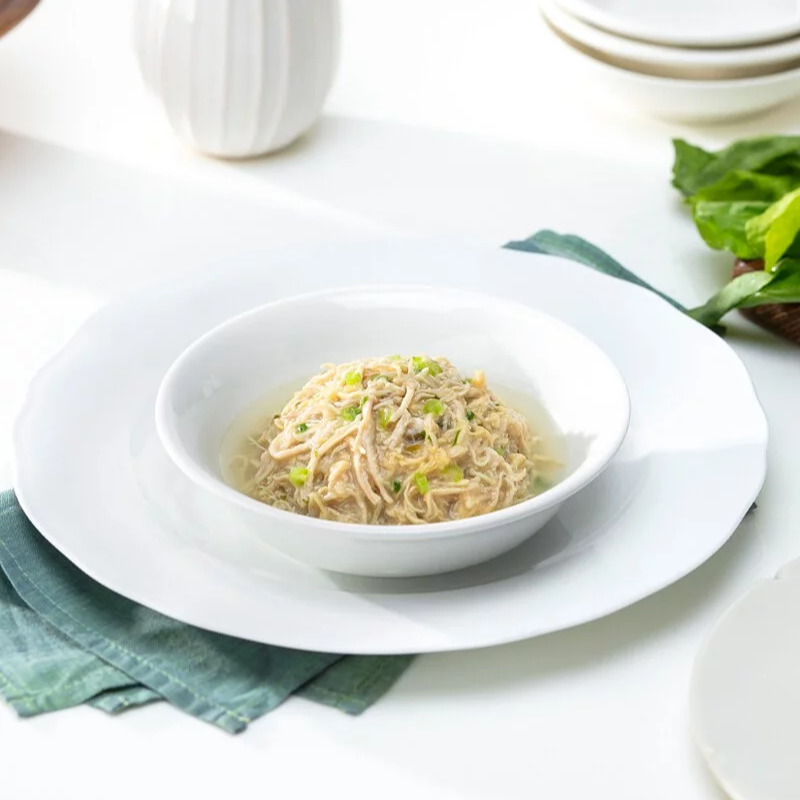 Cherie 法麗 - 全營養主食肉絲罐系列 - (皮毛保健) 雞肉菠菜 (黑底白字) 80g