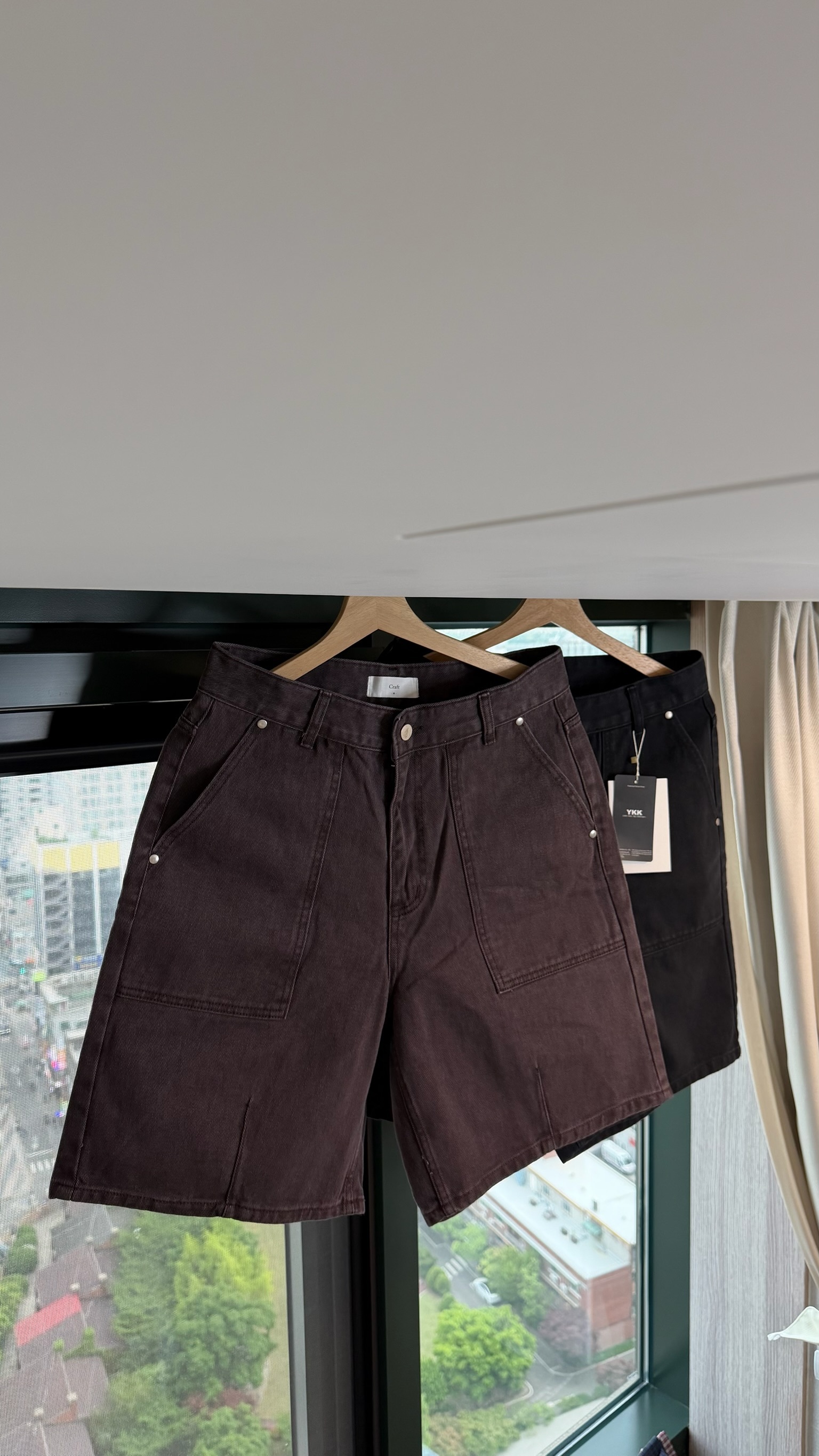 K14  五分A字牛仔短褲