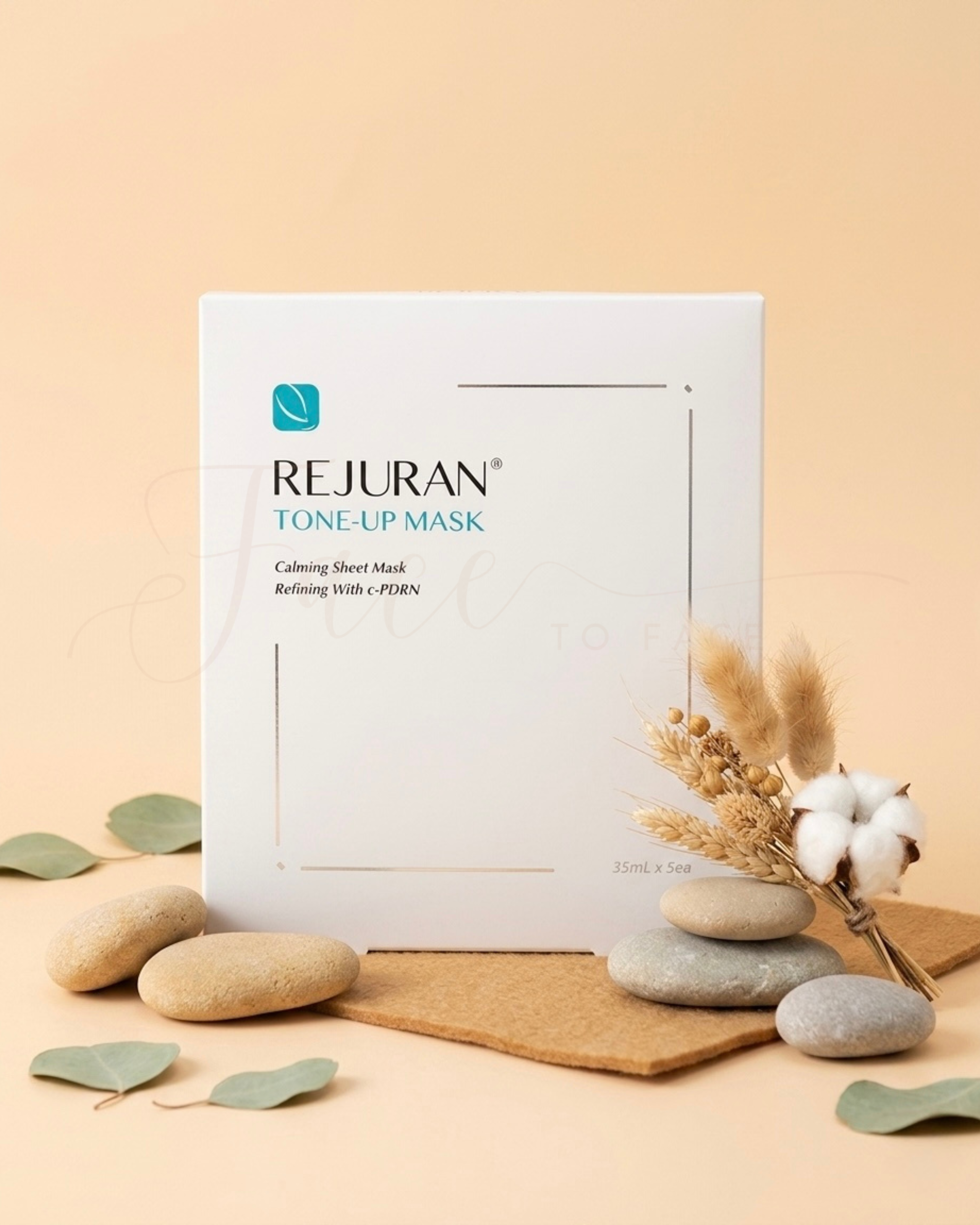 REJURAN 白瓷針面膜 水光修護亮膚面膜 5片入