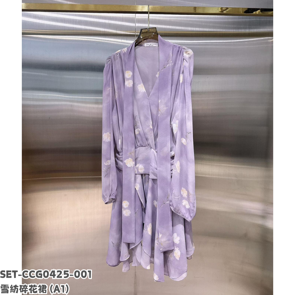 SET-CCG0425-001 雪紡碎花裙 (A1)