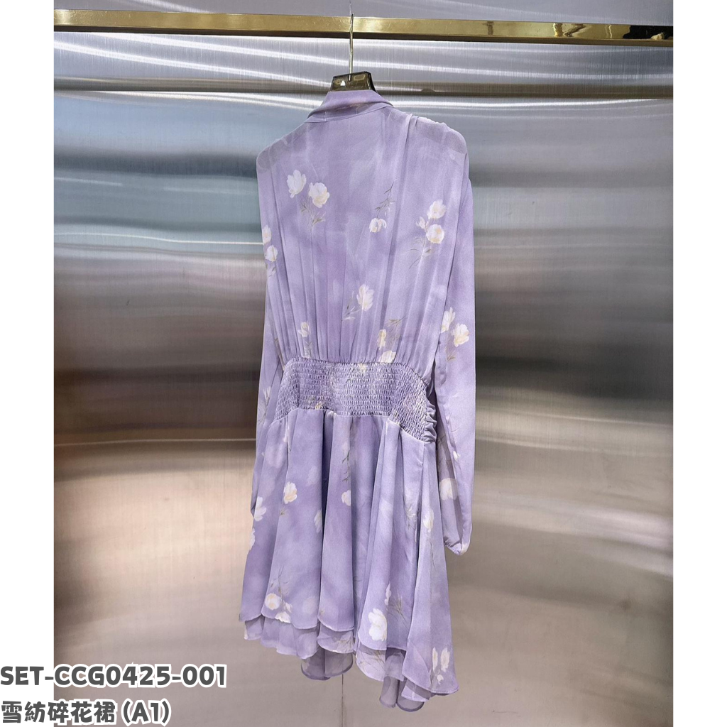 SET-CCG0425-001 雪紡碎花裙 (A1)