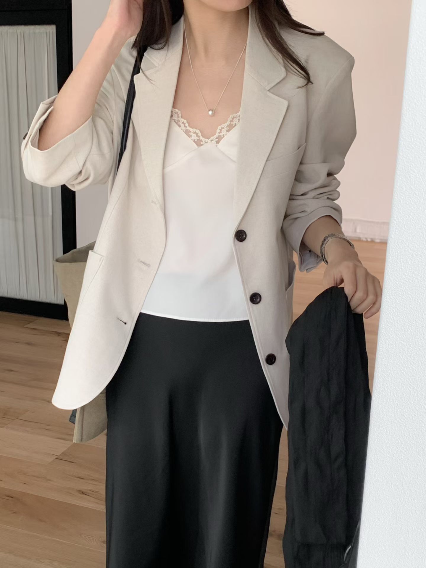 WW2625 Earl grey Blazer