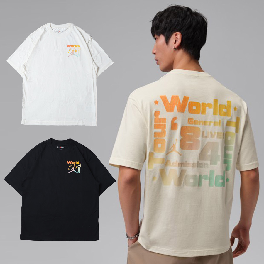 男款 NIKE JORDAN BRK FEST SS CREW 黑色 米白色 印花 漸層 運動 休閒 短T【IF3156】NKTF