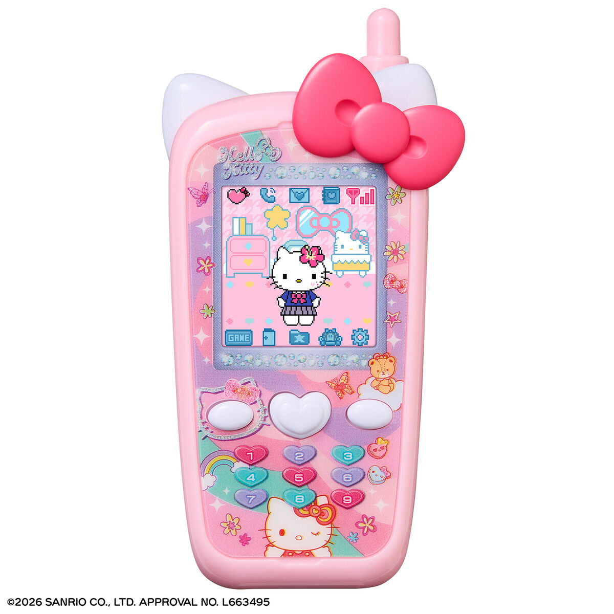 《 BANDAI 萬代 》  BANDAI 代理版 ZUTTO×2 好友電話玩具 三麗鷗Hello Kitty版