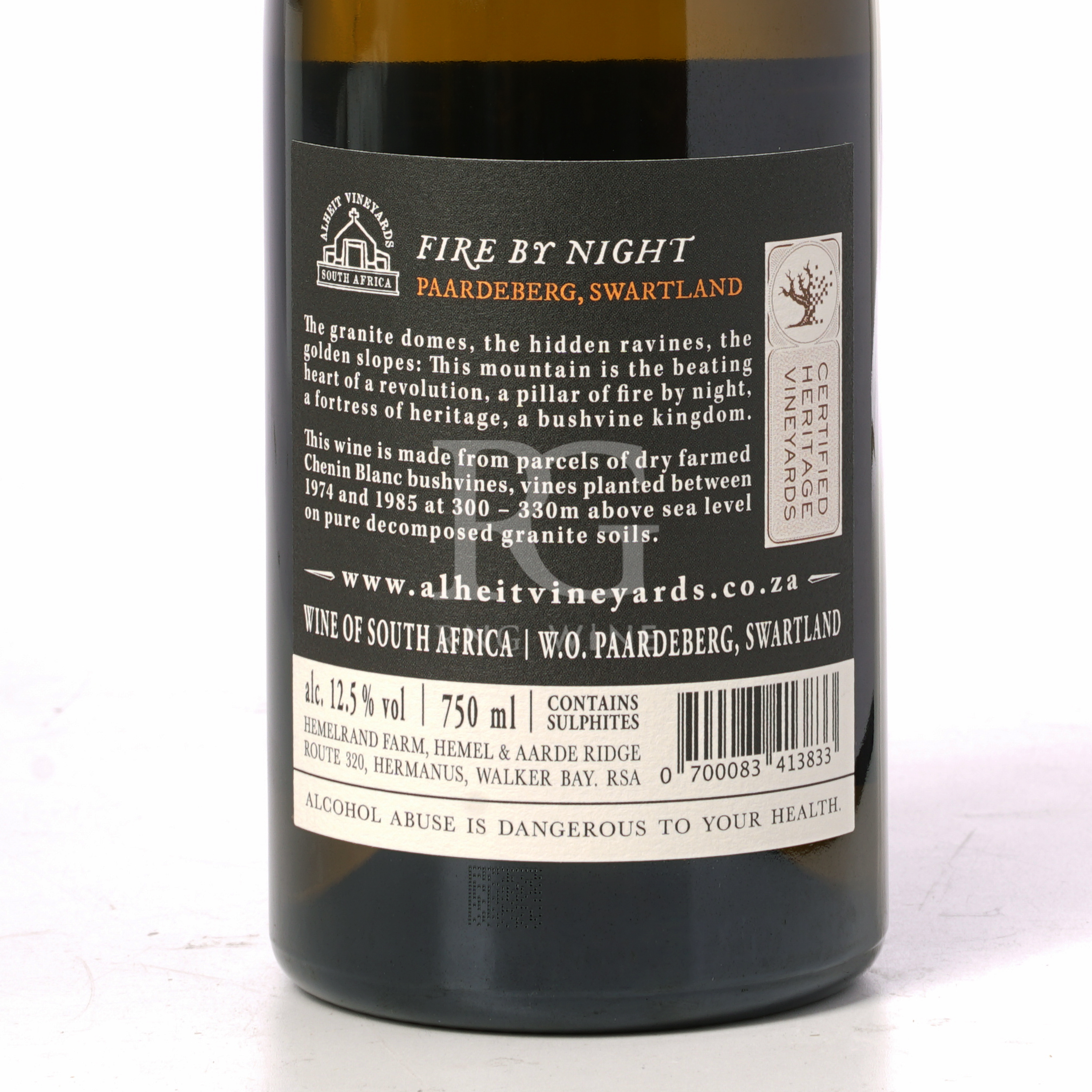 Alheit Vineyards Fire by Night Chenin Blanc 2022 (TA97)
