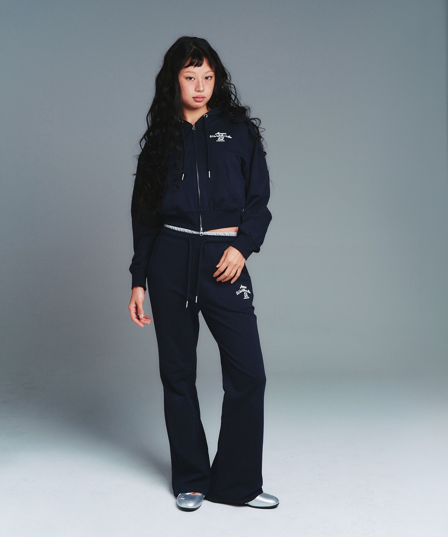 AMES WORLDWIDE 修身靴型運動長褲 AM2GSFPA09ANV