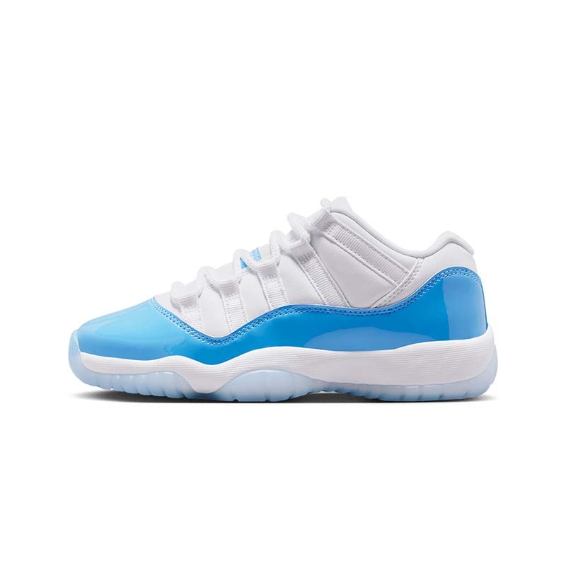 Air Jordan 11 "University Blue" GS 低筒鞋 北卡藍色 漆皮 冰底 女鞋 大童 FV5121-100 [台灣現貨]