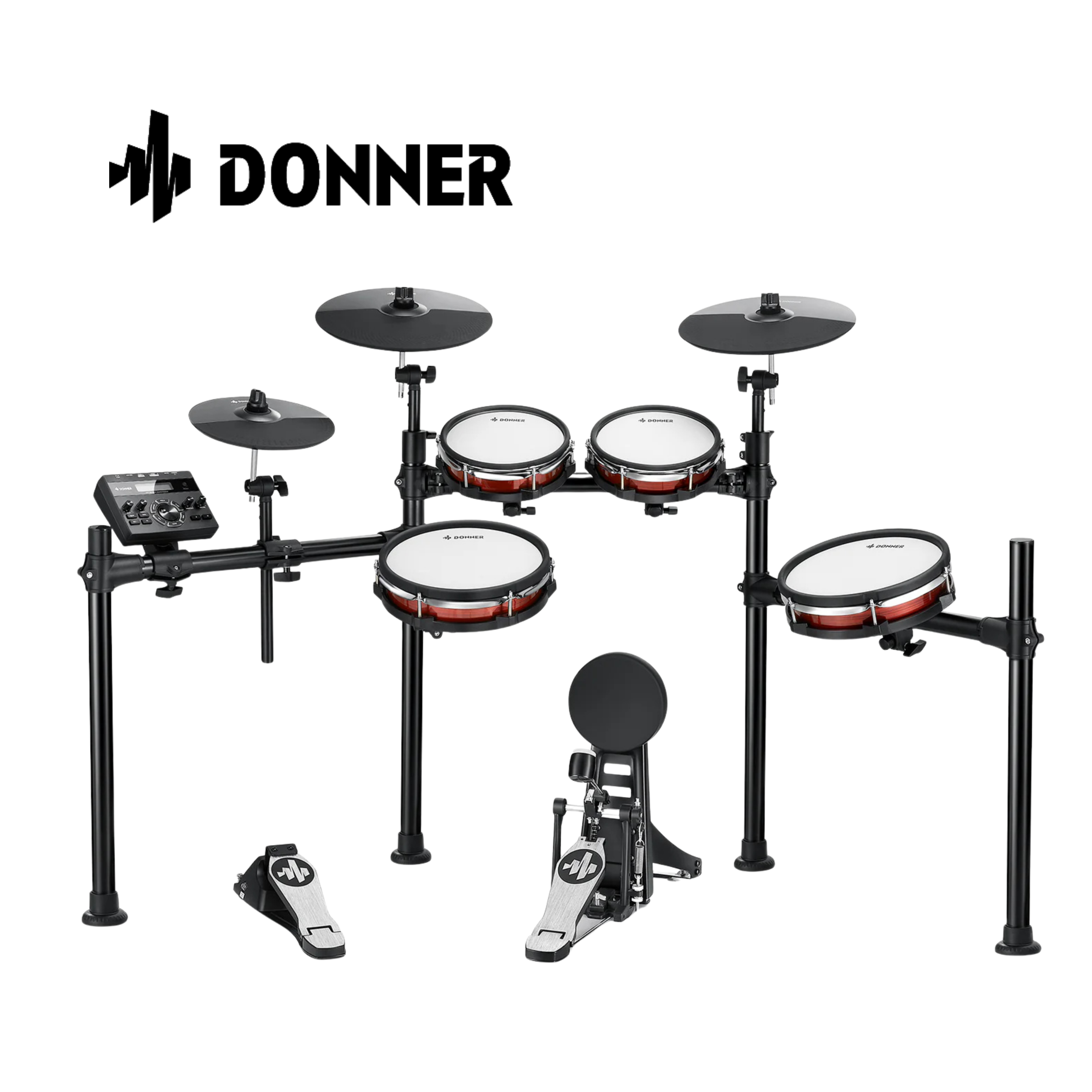 Donner DED-200MAX 電子鼓 雙層網皮 × 多音色練習鼓組