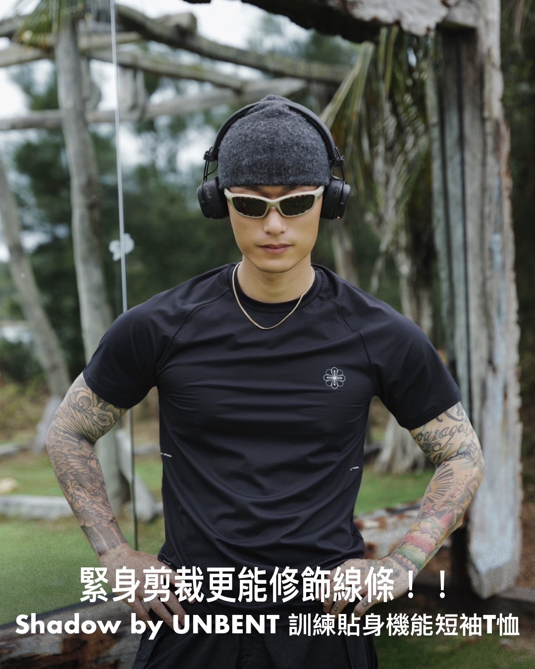 #預購 Shadow by unbent 支線 彈力透氣速乾 緊身健身服 運動訓練短踢 四色
