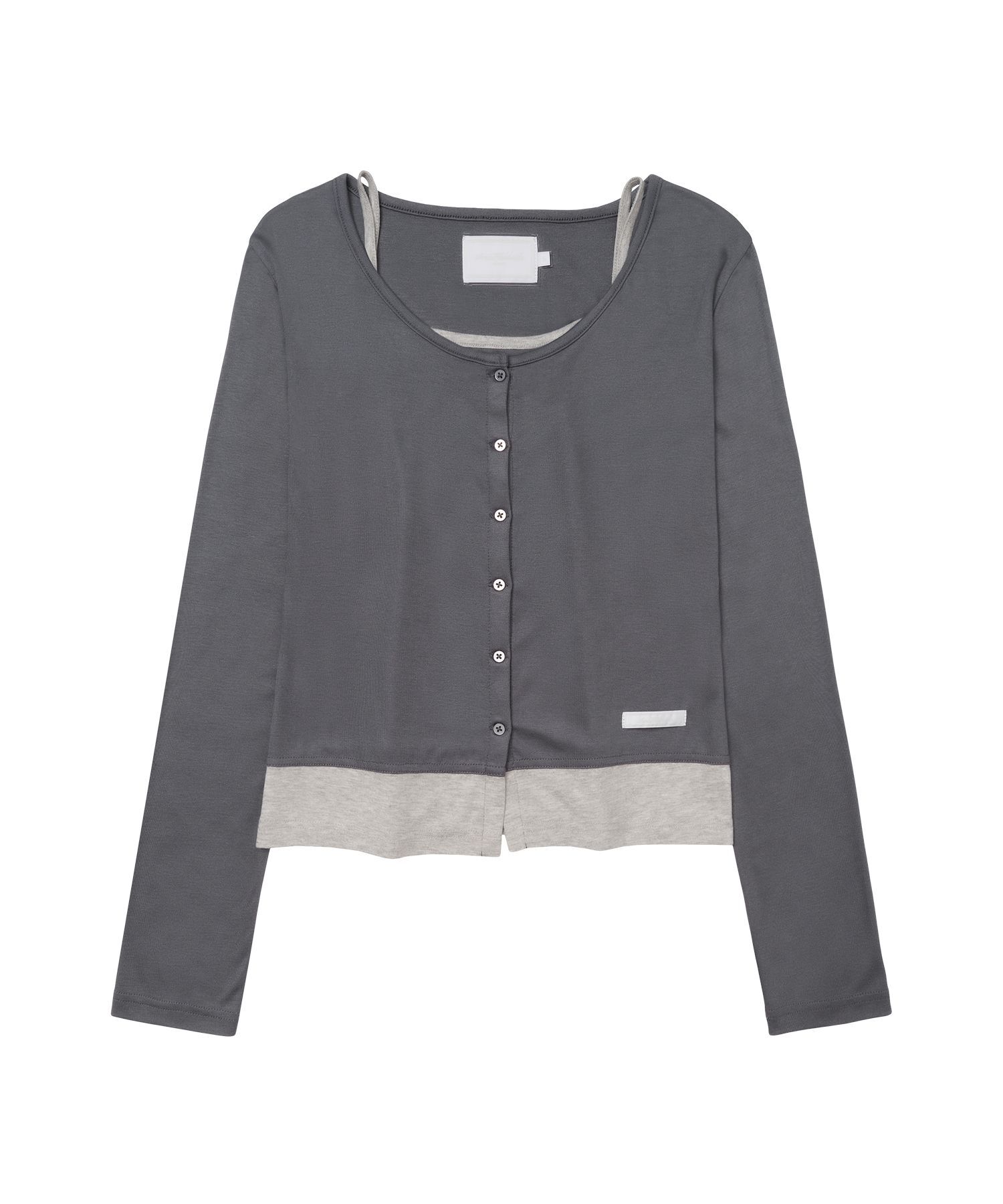 AMES-WORLDWIDE 經典針織外套背心套裝 炭灰 AM2GSFK691ACH