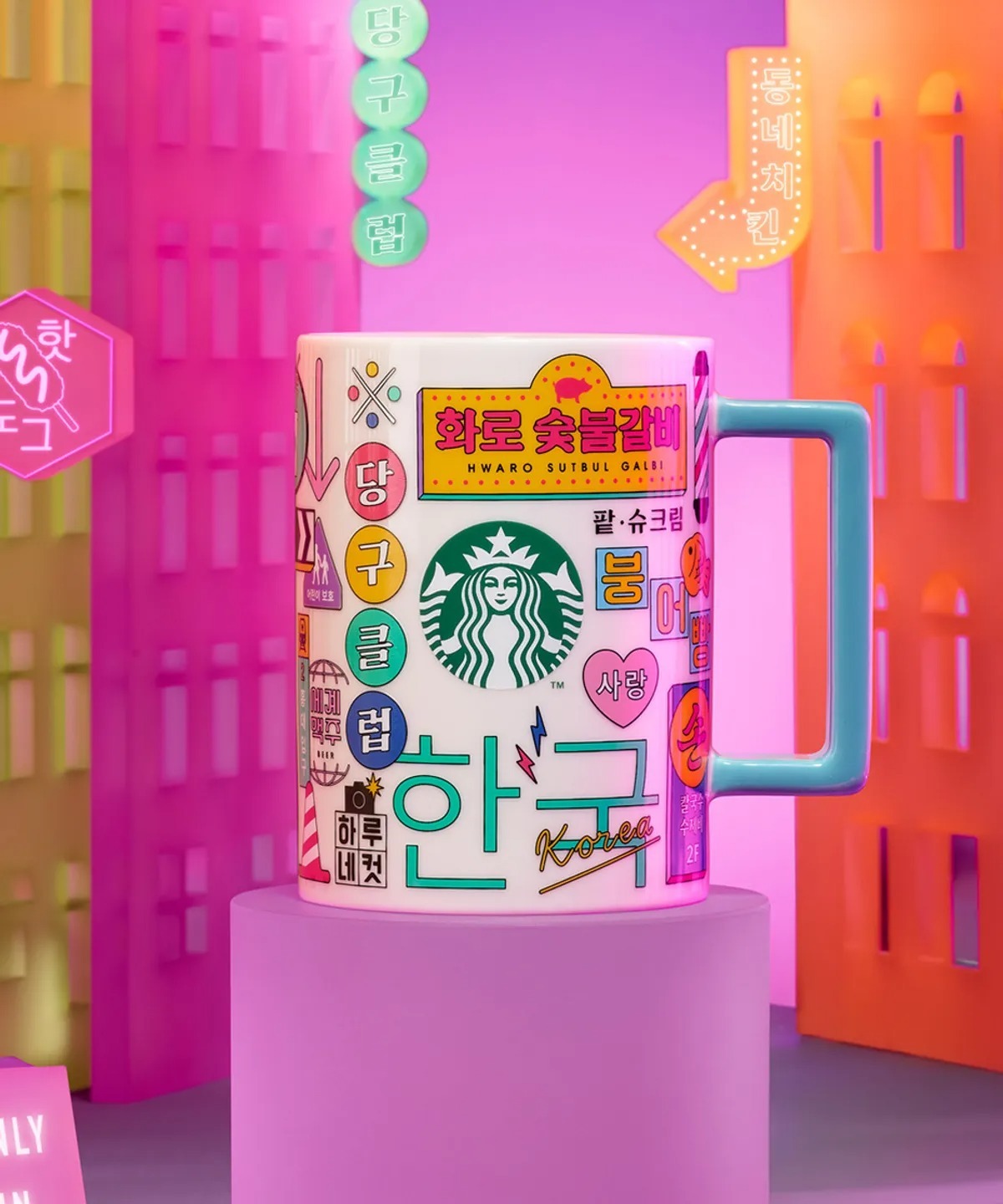 韓國代購 Starbucks Hangeul Sion Mug 414ml