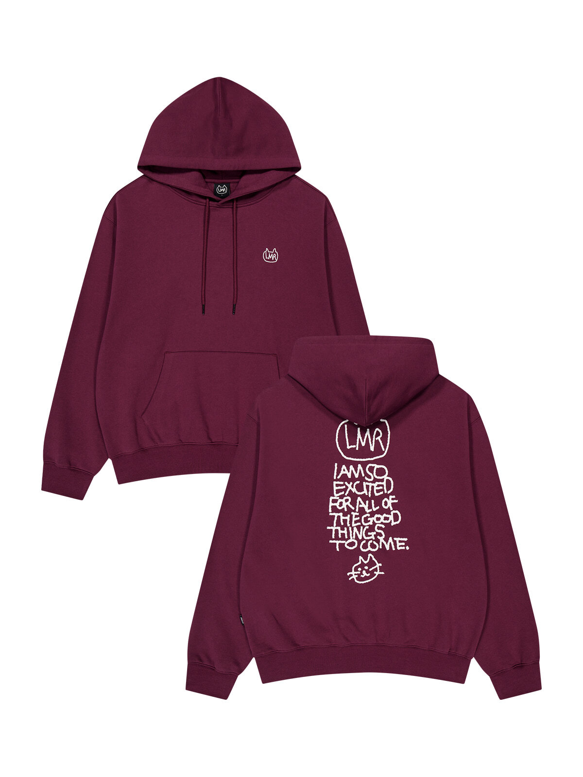 C40 LMR Symbol Logo Drawing Graphic Hoodie - PLUMBERRY