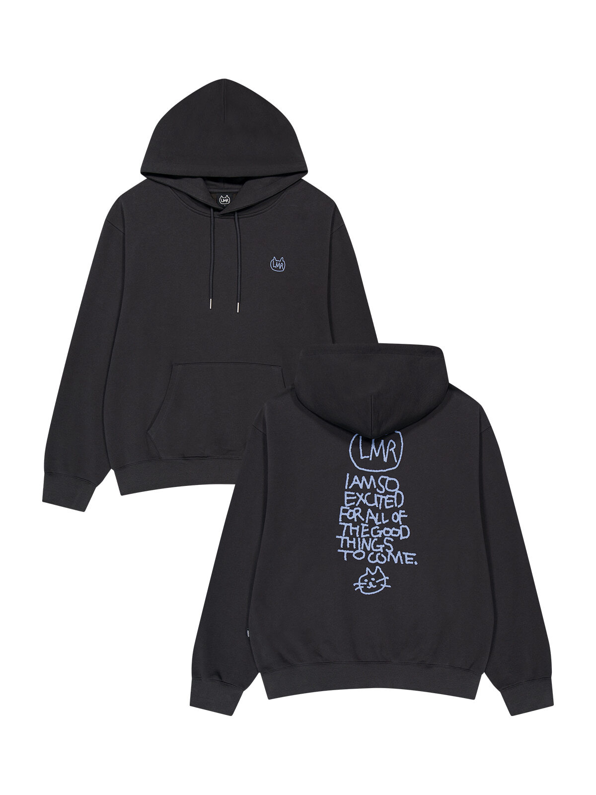 C41 LMR Symbol Logo Drawing Graphic Hoodie - CHARCOAL