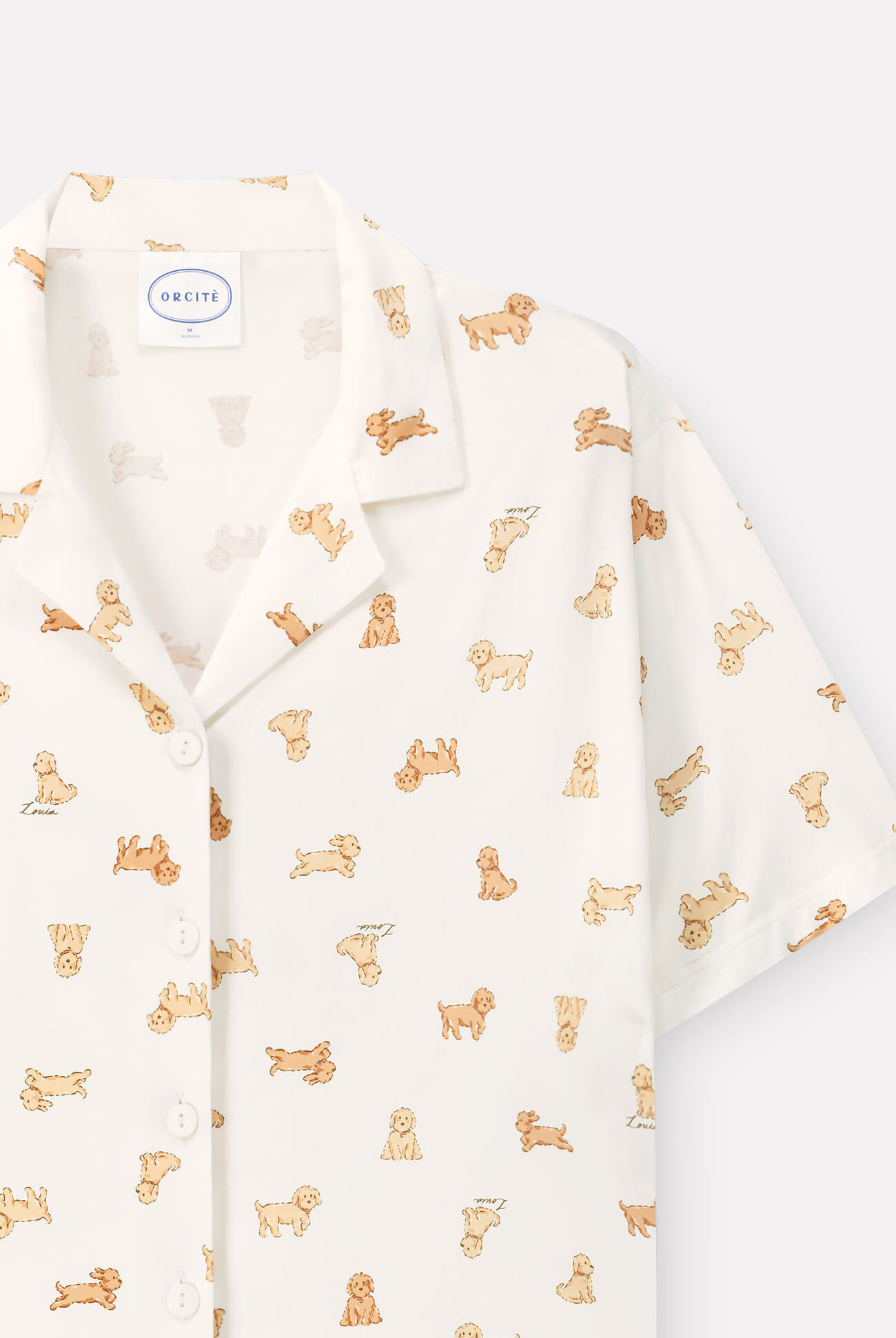 YR017 ORCITE F126 EcoCosy 柔滑彈力貴婦狗睡衣組