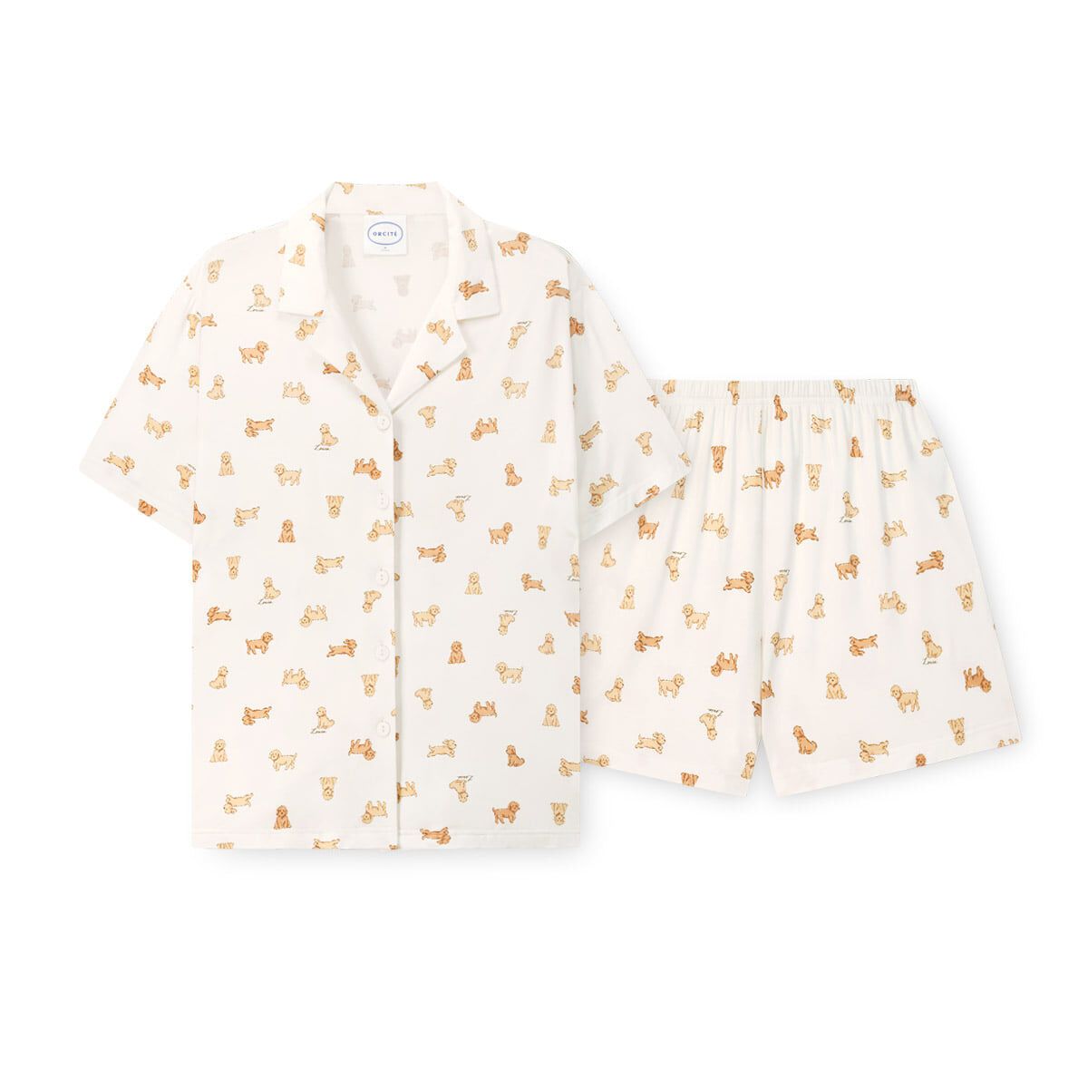 YR017 ORCITE F126 EcoCosy 柔滑彈力貴婦狗睡衣組