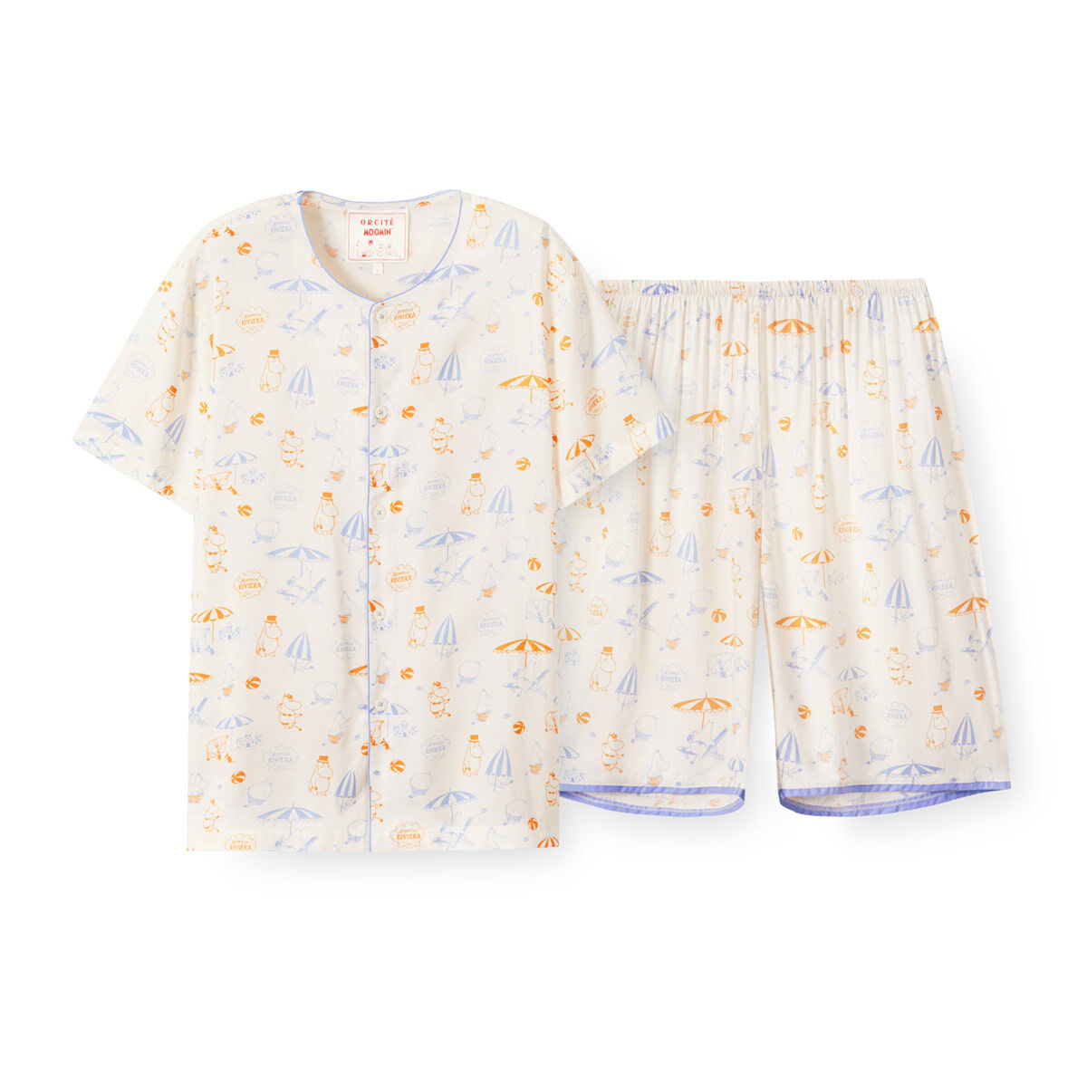 YR018 ORCITE F030 LENZING ECOVERO 環保纖維 親膚涼滑 夏日姆明睡衣組