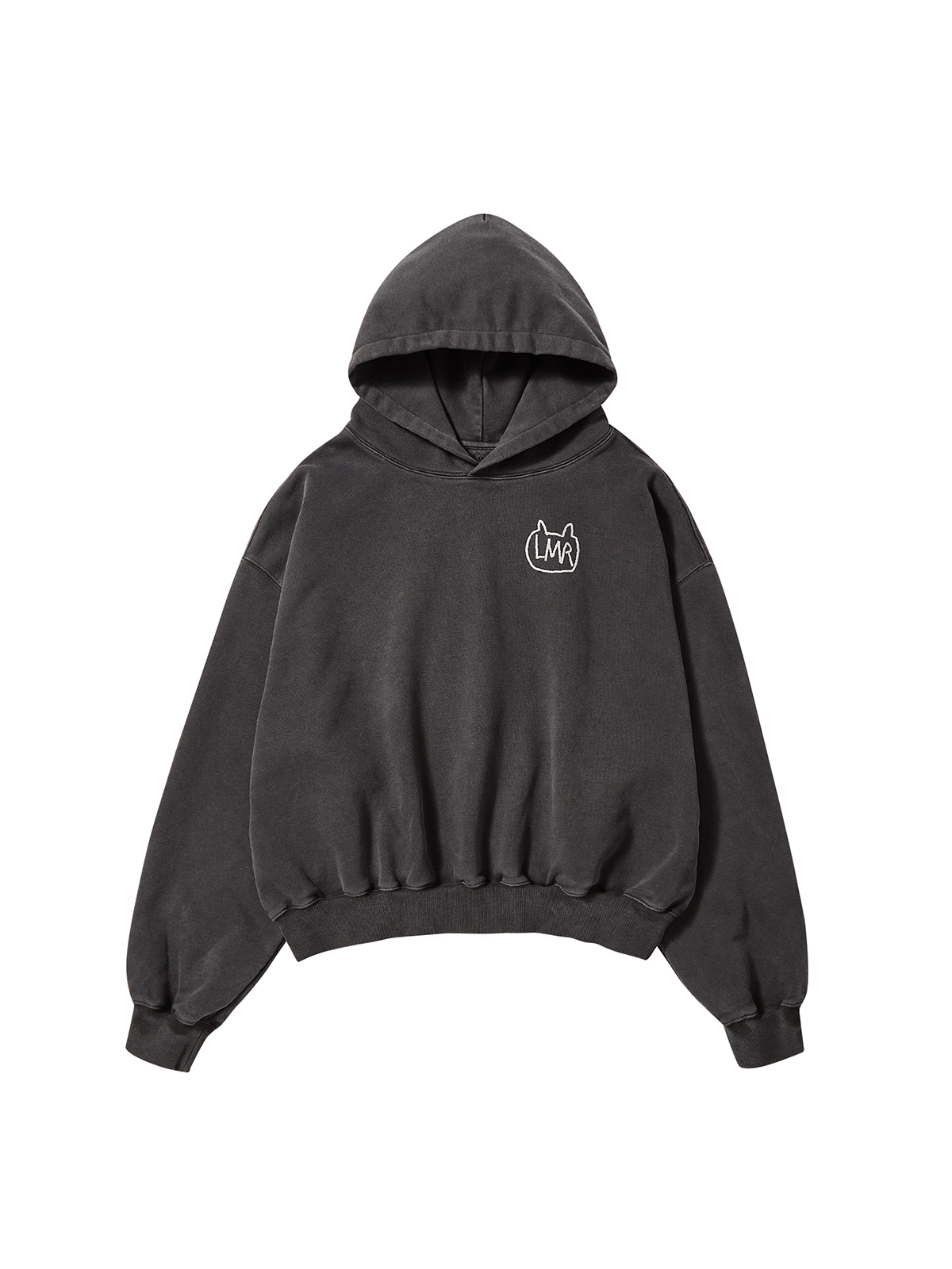 C43 LMR Symbol Logo Drawing Lettering Dyed Hood - CHARCOAL