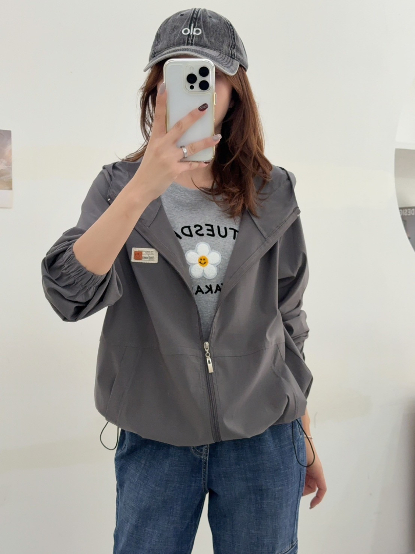 輕薄防風設計★輕薄連帽拉鍊外套