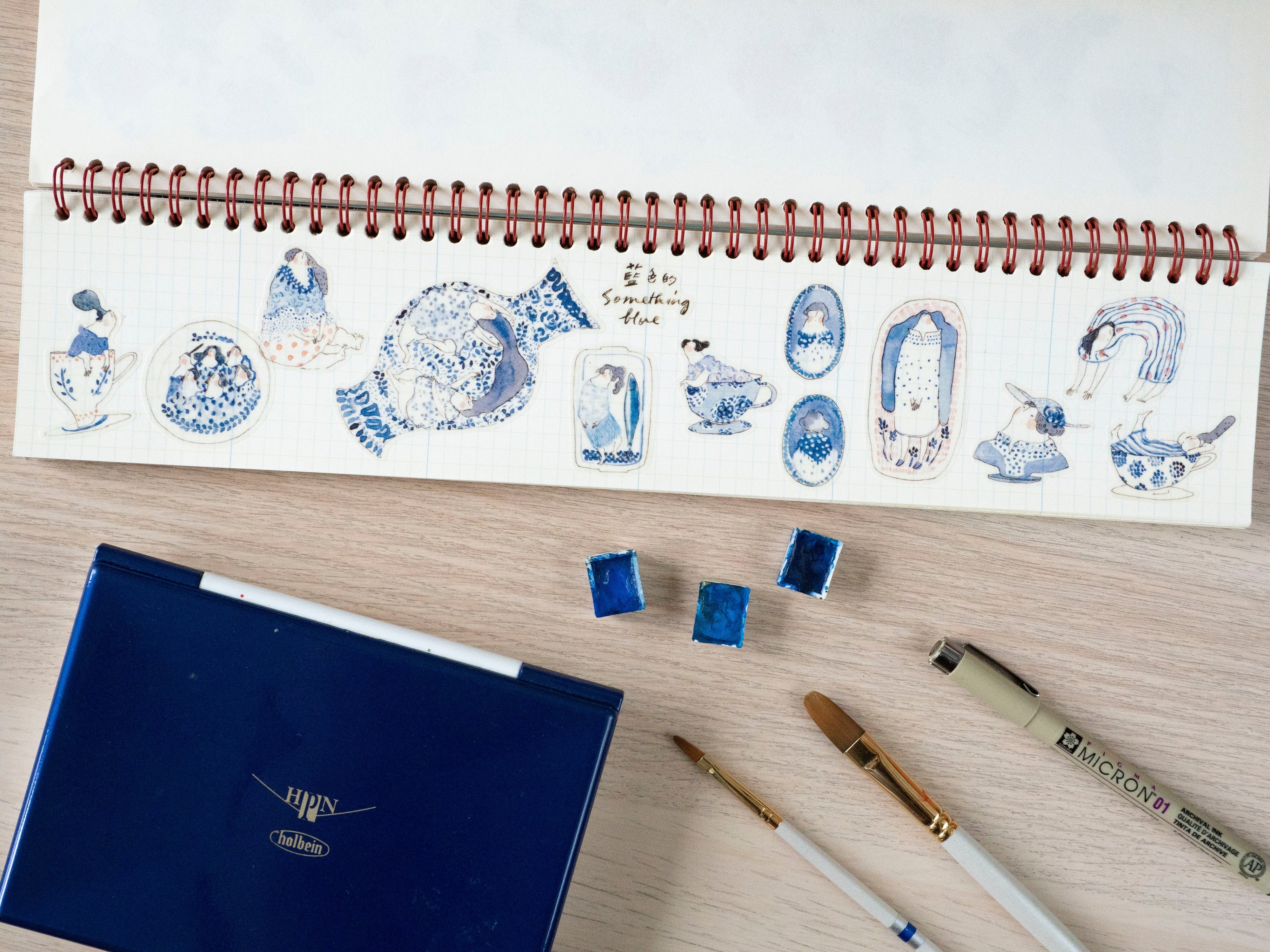 香港｜Dodolulu 手帳貼紙 藍色的