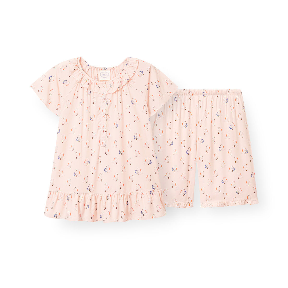 YR027 ORCITE F113 鬧鐘小兔兔睡衣組