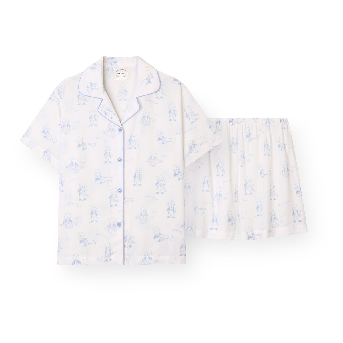 YR034 ORCITE H020 EcoVero + TENCEL DOUBLE絲滑 涼感貴婦莫札特睡衣組