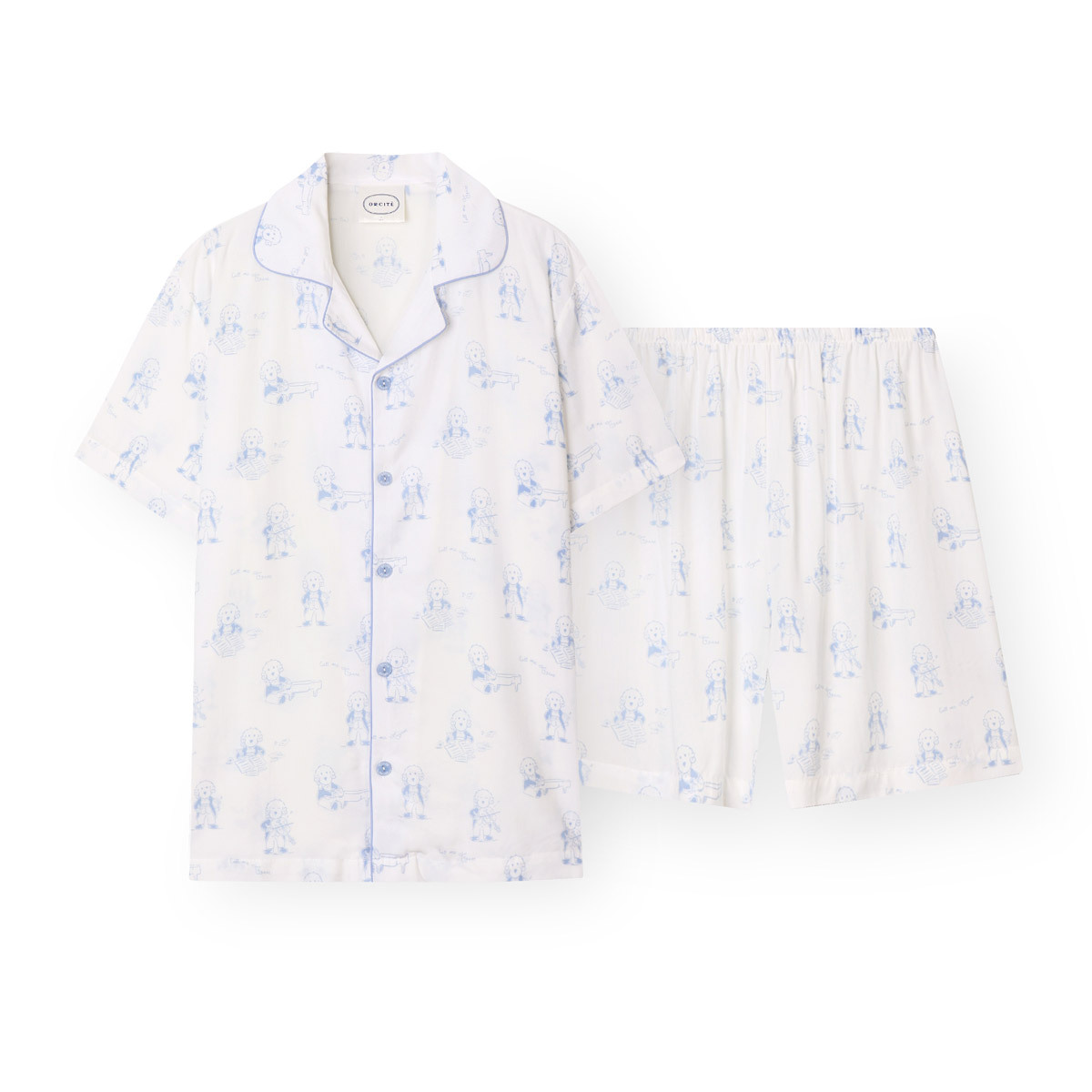 YR034 ORCITE H020 EcoVero + TENCEL DOUBLE絲滑 涼感貴婦莫札特睡衣組