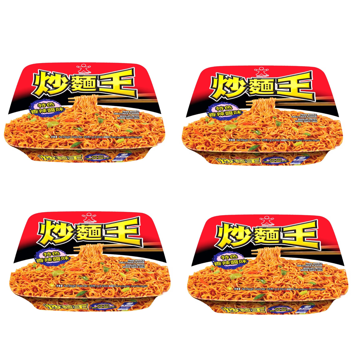 公仔點心 - 特式香辣醬公仔炒麵王 x 4