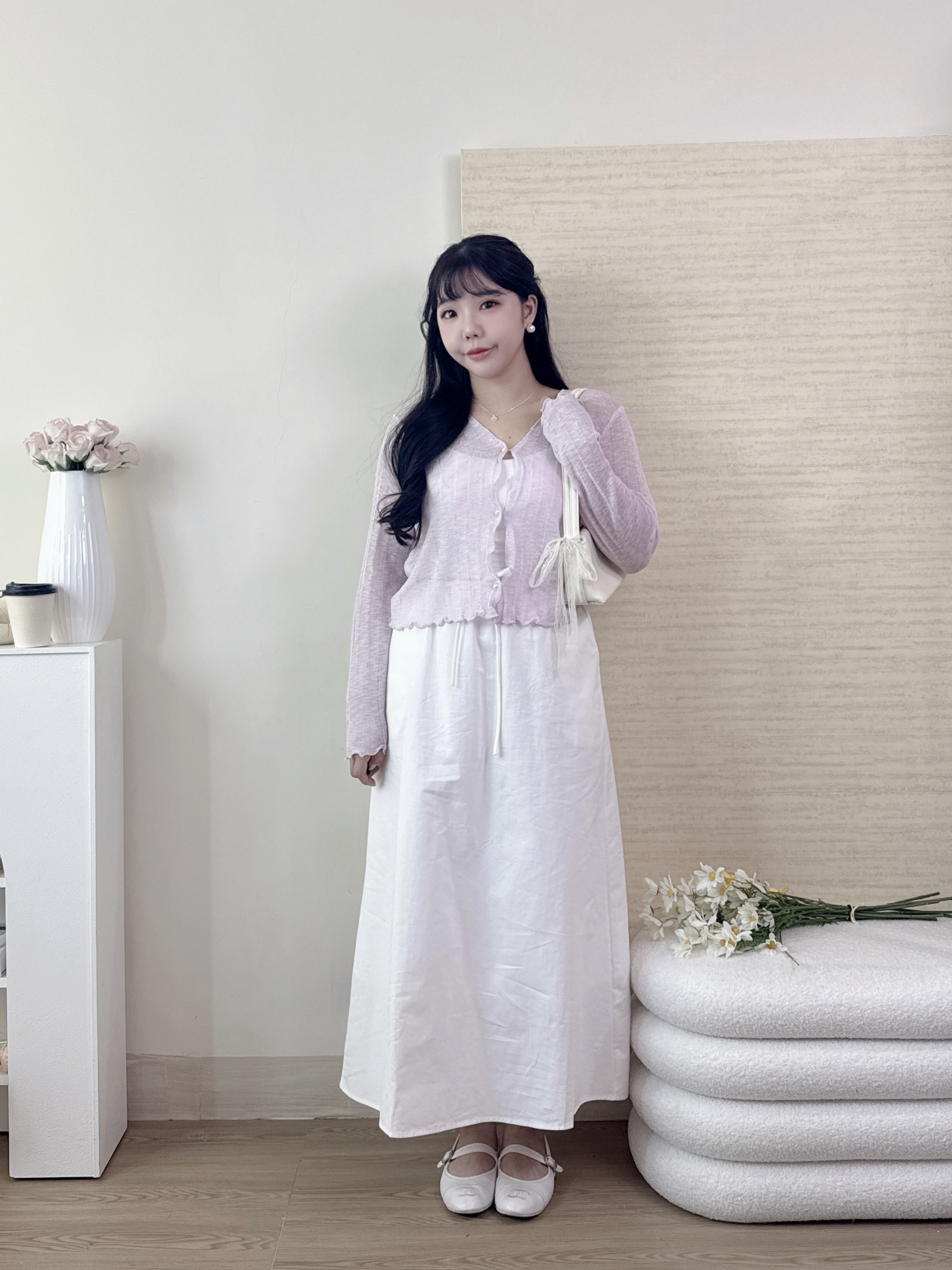 有口袋舒服A字鬆緊腰長裙 2色