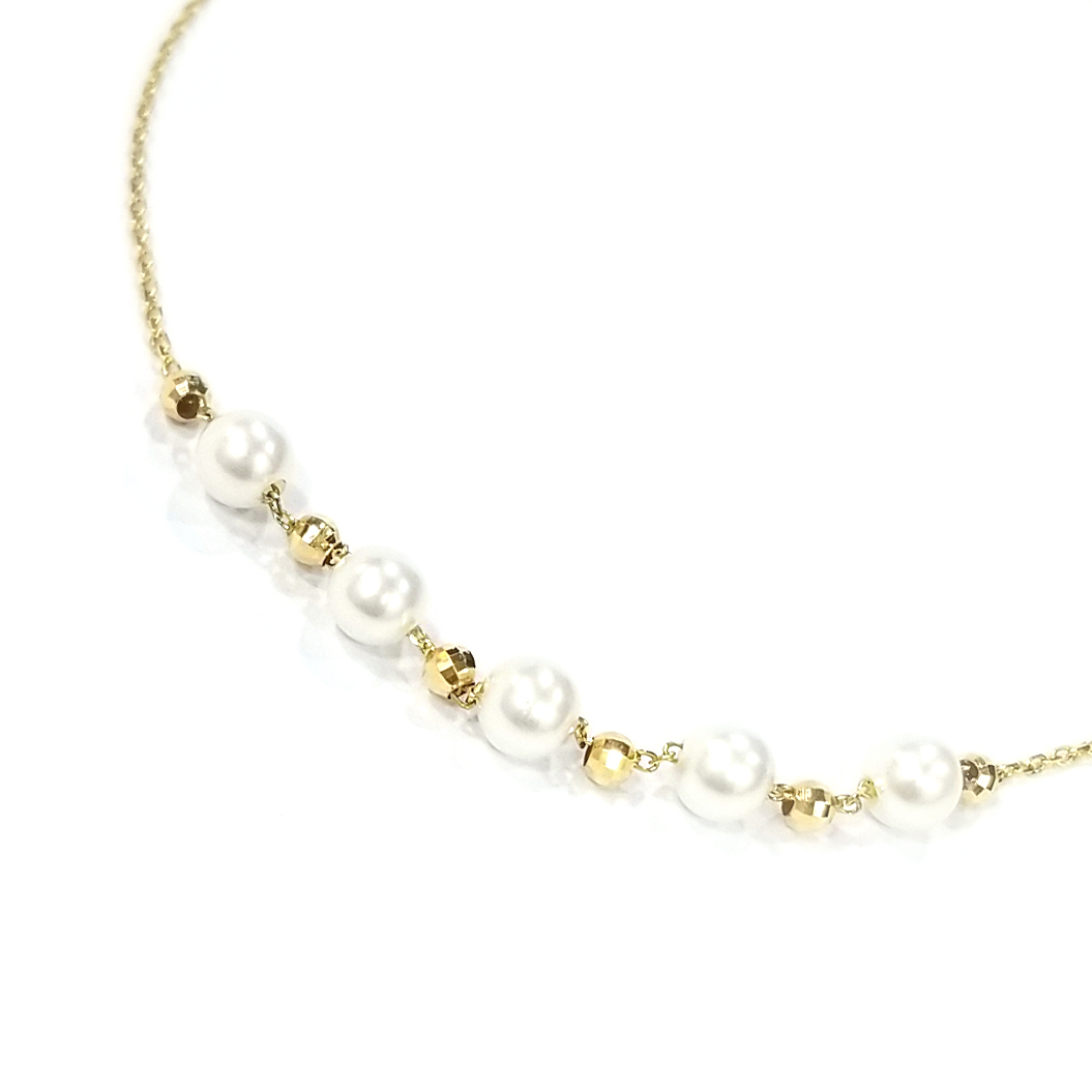 18k黃金珍珠手鏈