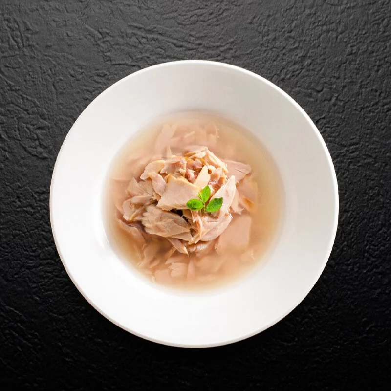 Cherie 法麗 - 微湯汁肉絲罐系列 - 天然黃鰭吞拿魚佐正鰹 (湖水綠) 80g