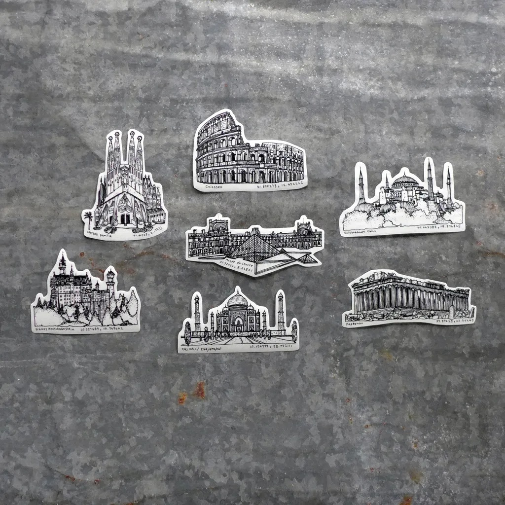 台灣｜插畫小農 不動產系列  氣派非凡