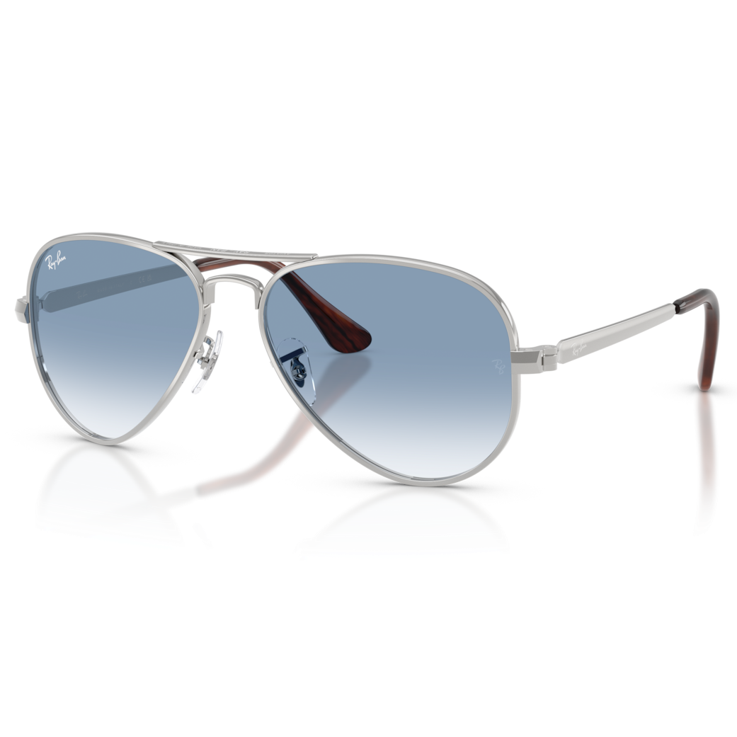 【RayBan】RB3925 003/3F-62mm 太陽眼鏡(銀色|清澈漸變藍色)♦