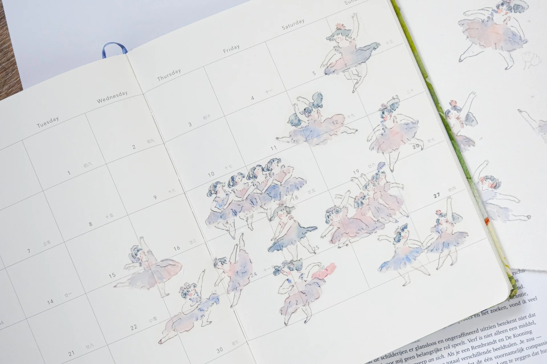 香港｜Dodolulu 手帳貼紙 芭蕾舞者