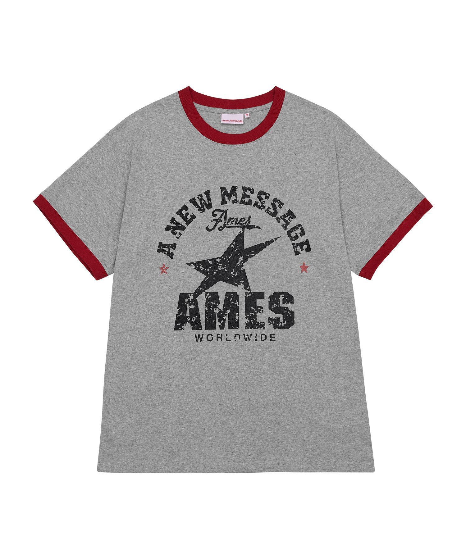 AMES-WORLDWIDE 復古星星短袖 T-Shirt AM2FMUT513AGR