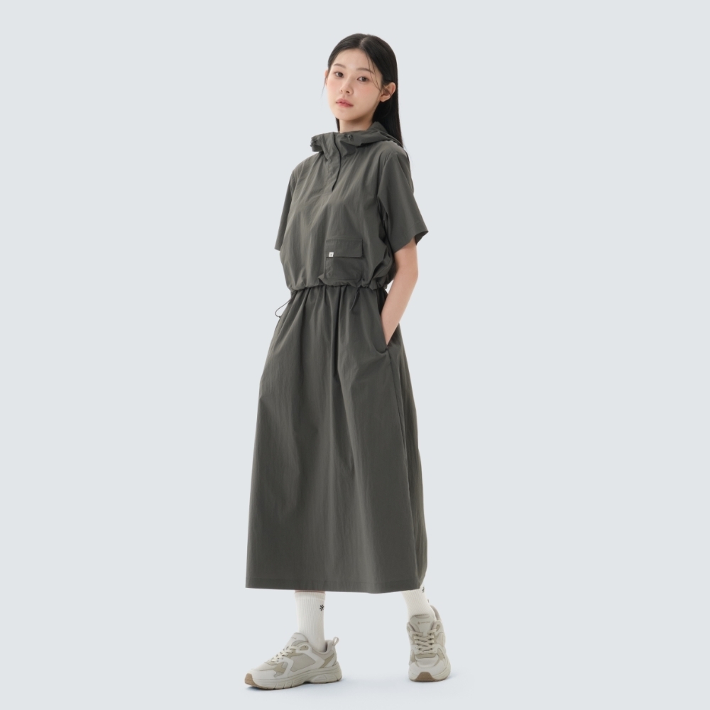 【現貨】Snow Peak Root Anorak Dress 女款 腰間口袋連帽 連身裙 S26MWROP63